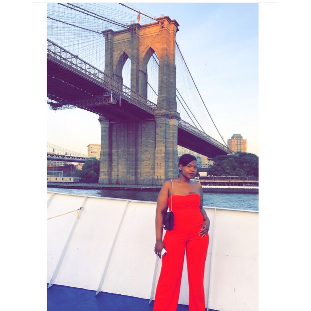 Red sexy jumpsuit